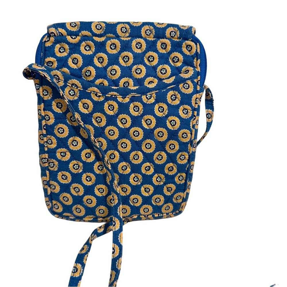 Vera Bradley Mini Hipster inRetired Riviera Blue Crossbody Lightweight Purse EUC - Picture 4 of 12